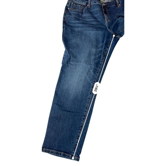 Torrid Boyfriend Straight Leg Vintage Stretch Mid-Rise Blue Jeans 22R Plus Size‎ - Picture 7 of 10